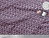 Soimoi Poly Crepe Fabric Greek Key Geometric Printed Craft Fabric by the Metre 42 Inch