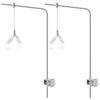 2Pcs Adjustable Fish Tank Light Bracket Aluminum Alloy Aquarium Lighting Holder Freshwater Saltwater Easy Installation