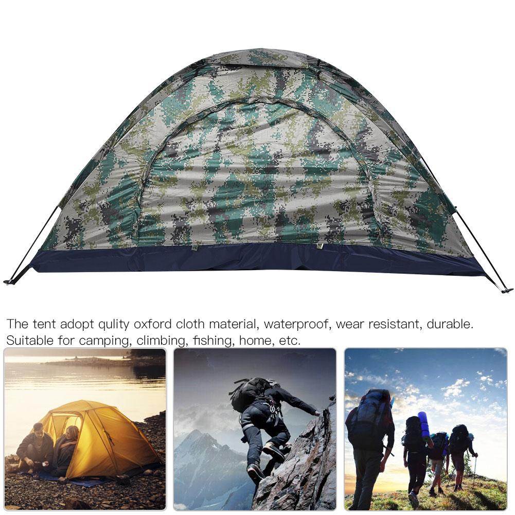 Outdoor Single Person Leisure Windproof Tent for Camping Fishing Climbing Camouflage