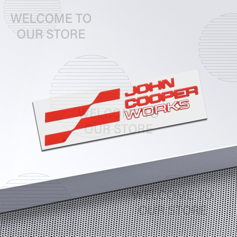 Decorazione Auto Metallo John Cooper Works JCW Emblema Lettere Adesivo 3D Per Mini Cooper S U25 J01 J05 F66 F65 F67 Adesivi Coda Posteriore Baule