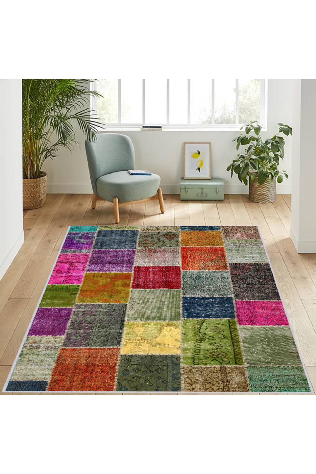 

Rovigo Home Моющийся ковер с принтом RVGHOME1122 50x80 зелёный