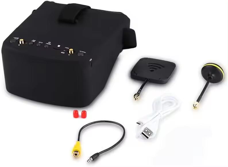 LS-800D DVR 5-Inch Detachable Drone Goggles 5.8G Diversity Video Glasses Headset Build in FPV Drone Accessories