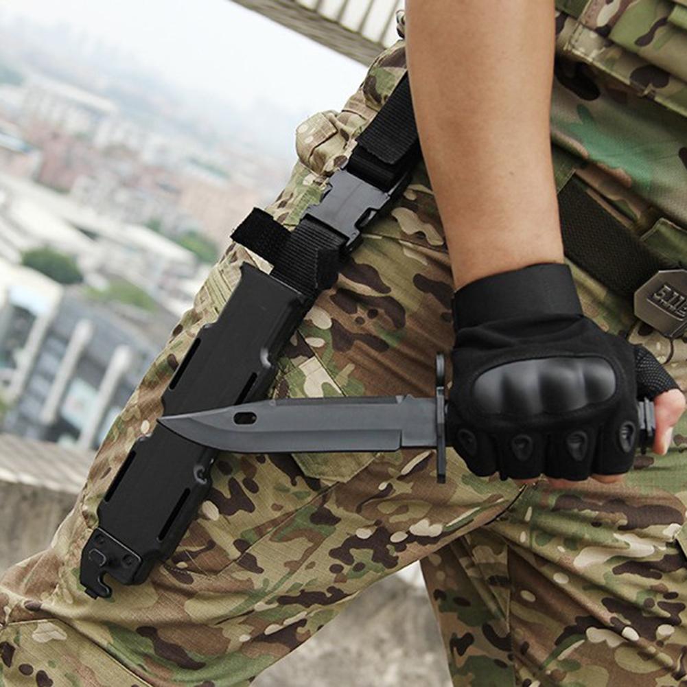 30cm Rubber Training Knife Straight Flexible Blades Practice Drills Movie Props Cosplay Equipment