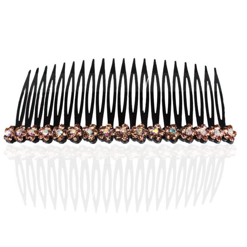 Plum Blossom Hair Comb Korean Style Fashion Hair Bun Head Insert Comb Plastic Simple Versatile Hairpin Female Accessories