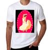 Flaunisexco Dancing Girl Tshirt Breathable Gym Short Sleeve Tshirt