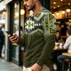 Men's Casual Vintage Boho Long Sleeve Shirt for Everyday Wear