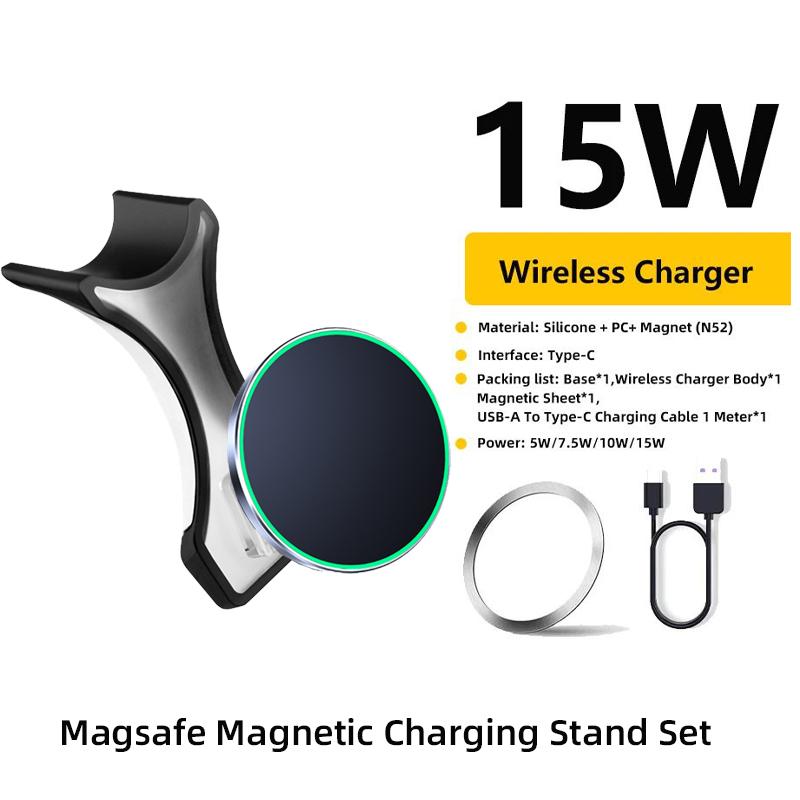 Mobile Phone Holder For Mercedes-Benz C Class 2017 GLC 2015 2016-2019 2020 2025 Charging Phone Mount Car MagSafe Accessories