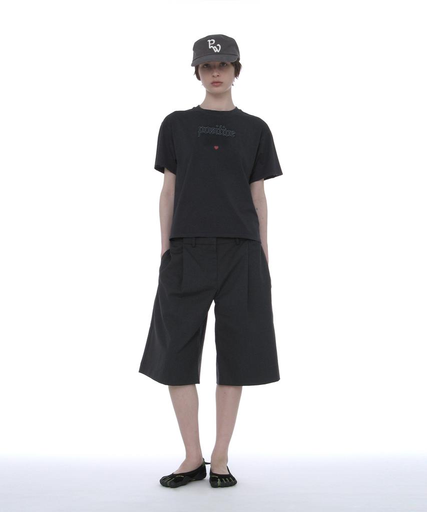 PARTIMENTO WOMEN Pw Symbol Pillbox Cap_Charcoal