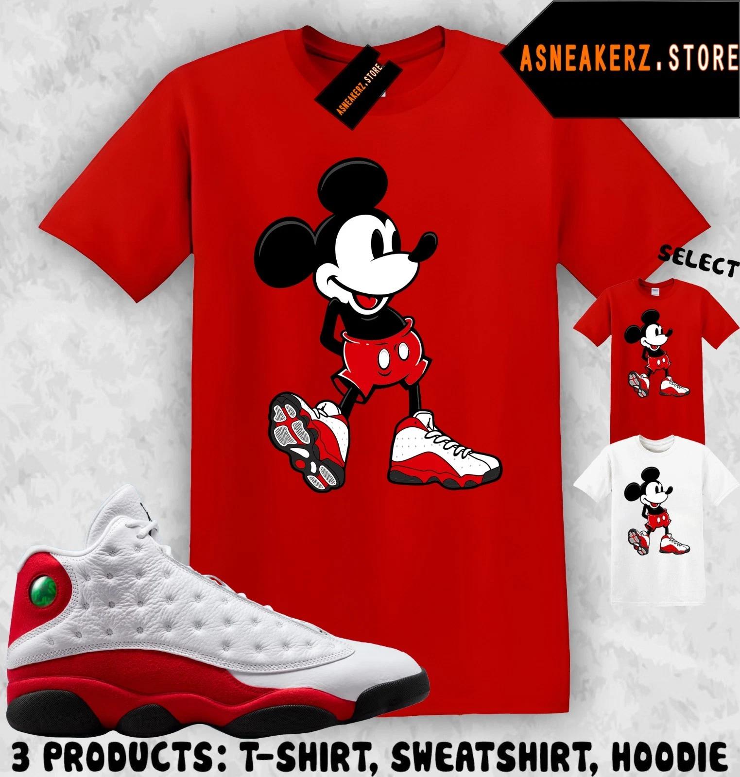 Shirt Match AJ 13 Chicago 2026 Sneaker Matching Tee Sneakerhead M Mouse T-Shirt S