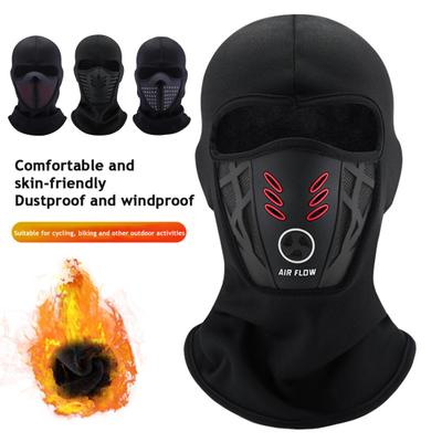 Cagoule Protection Visage Ski Hommes Femmes Extérieur Temps Froid Hiver Moto Snowboard Équitation Vélo Coupe-vent Thermique Polaire Protection Visage Cache-cou