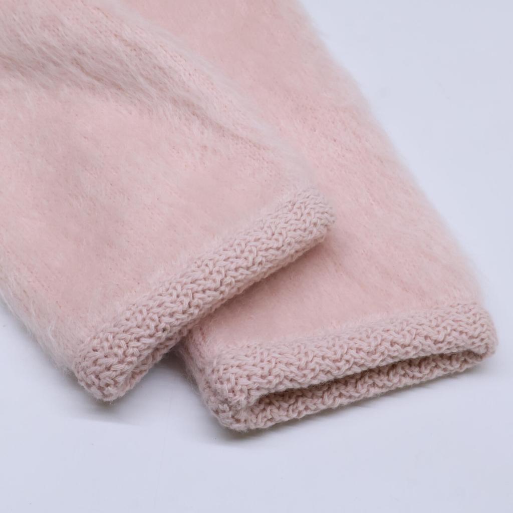 Celine Domestic Regular 23AW 2A43Y270R Chasseur Jacket Brushed Mohair Knit Jacket M Pale pinkUsed
