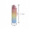 1Liter Large Capacity Sports Water Bottle Gradient Color Drinking Bottles With Scale Outdoor Camping Cycling Hiking Gym Jugs