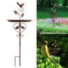 Vintage Iron Bird Feeders Rusts Resistant Durability Feeders with Drainage Holes For Outdoor Garden Decoration
