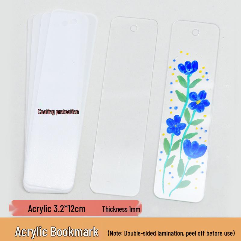 Hand-Painted Acrylic Bookmark with Tassel - Children s Day Gift