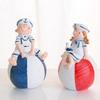 Resin Crafts Salute Doll Ornament Mediterranean Style Couple Figure Model  Home Decoration