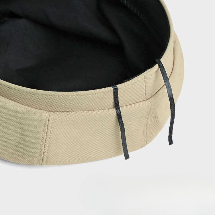 British Style Belt Buckle Beret Spring and Autumn Versatile Hat for Women Korean Casual Navy Hat Showing Face Little Painter Hat