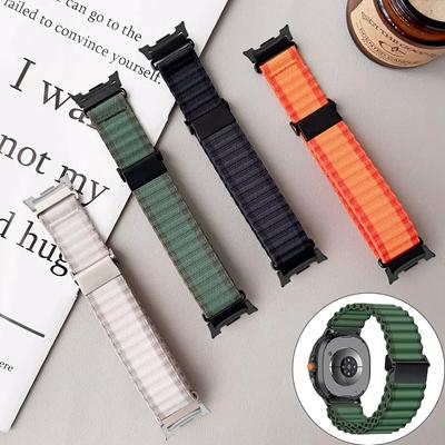 Bracelet de Trail pour Samsung Watch Galaxy Watch 8 40 44mm/8 Classic Bracelet en Nylon Boucle Océan pour Galaxy Watch Ultra 2025 47mm