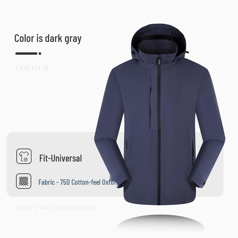 Customized Company Outdoor Jackets with Logo for Autumn/Winter Employee Workwear