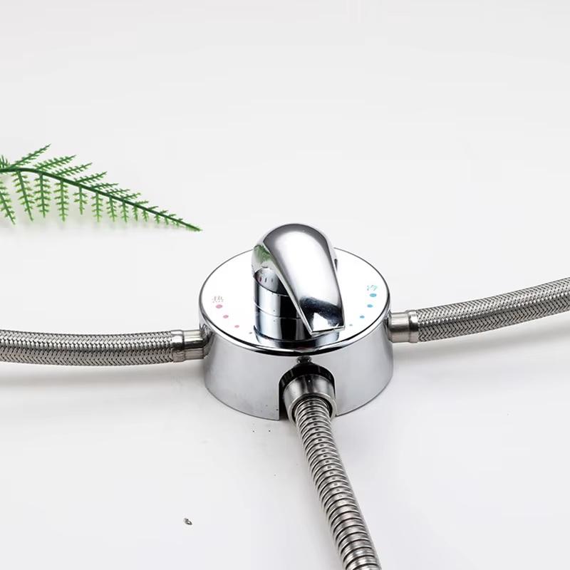 Wall-Mounted Mixing Valve Shower Valve And Cold Switch Electric Water Heater Exposed Shower Cold And Switch