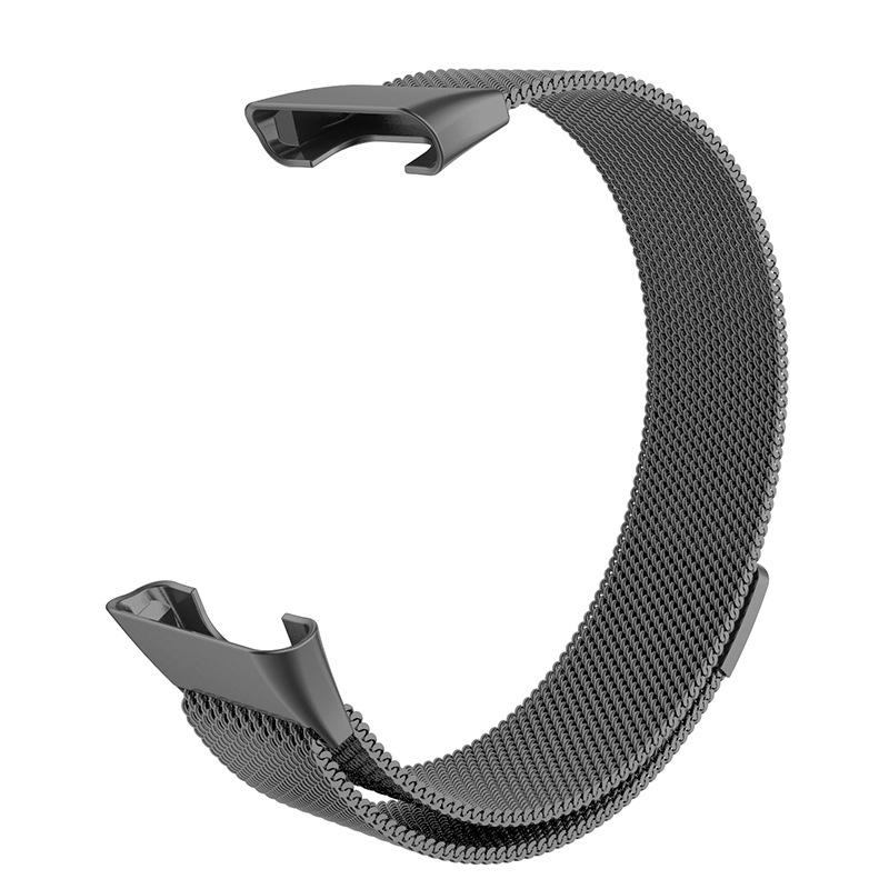 Compatible with Xiaomi Smart Band 7 Pro: Magnetic Three-Bead Buckle Milanese Stainless Steel Strap.