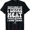 I Grill Meat And Know Things Bbq Barbecue Grilling T Shirt Vintage Washed Breathable Unisex Casual Streetwear Designer Clothes