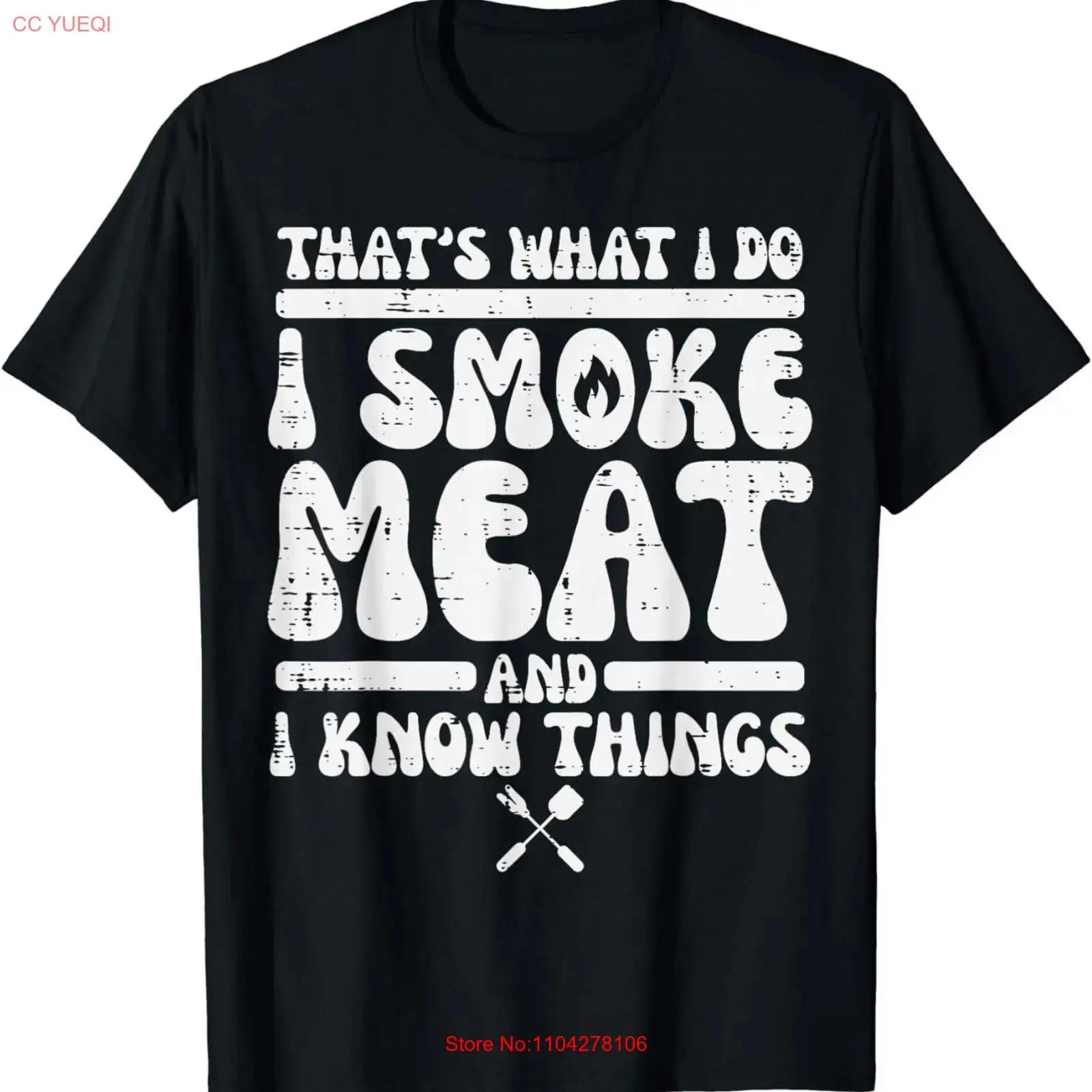 

I Grill Meat And Know Things Bbq Barbecue Grilling T Shirt vintage Washed Breathable Unisex Casual streetwear designer clothes S разноцветный