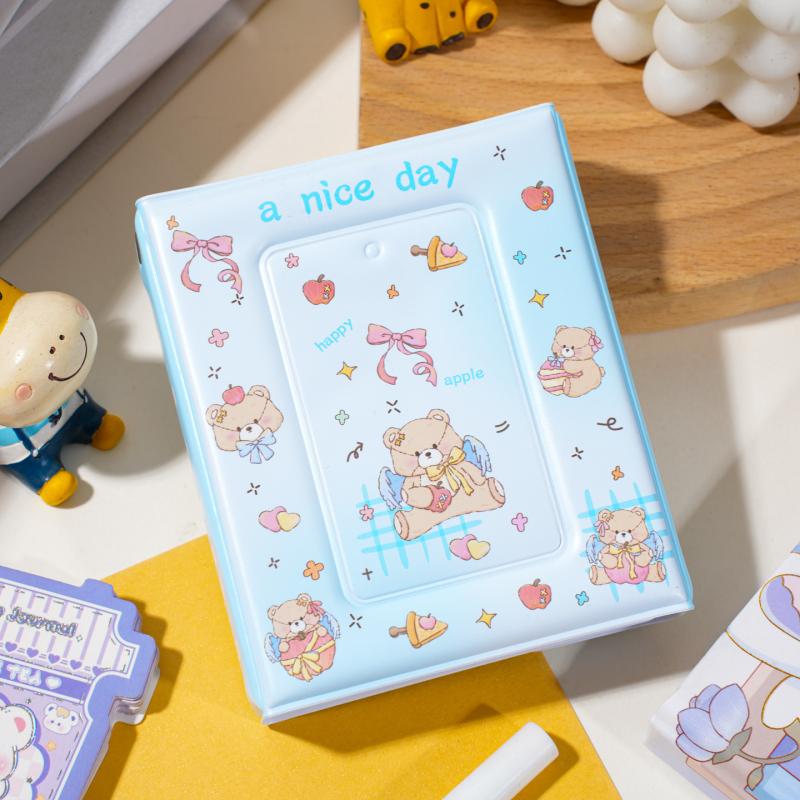 1 Stück 36 Fächer 3 Zoll Idol Karten Sammelalbum Niedliches PVC Fotoalbum Cartoon Fotokarten Aufbewahrungshülle