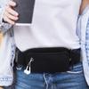 Nylon Fanny Pack Multipurpose Large Capacity Waist Bag Pack with Adjustable Belt for Walking Running Hiking Biking