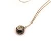 Altesse [L4564] - Collier acier 'Sissi' noir argenté