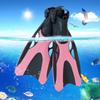 Snorkeling Diving Equipment Silicone Flippers Buckles Swimming Flippers Short Silicone Scuba Diving Shoesfor Men Women Swimming