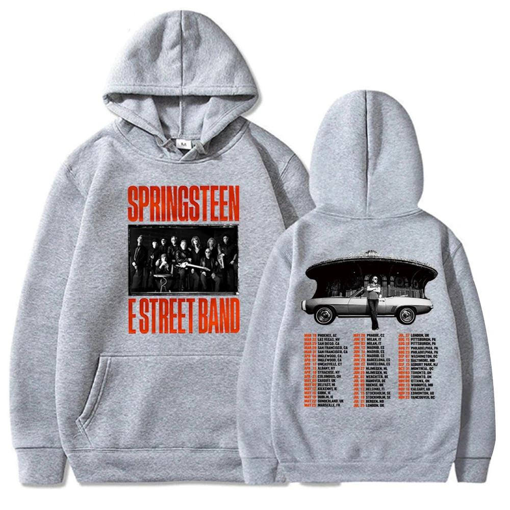 Springsteen and E Street Tour 2024 Hoodie Springsteen Merch Springsteen and E Street Fan Gift Pullover Tops Streetwear Unisex