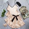 Silk Camisole Shorts Pajama Set for Women - Summer Sleepwear