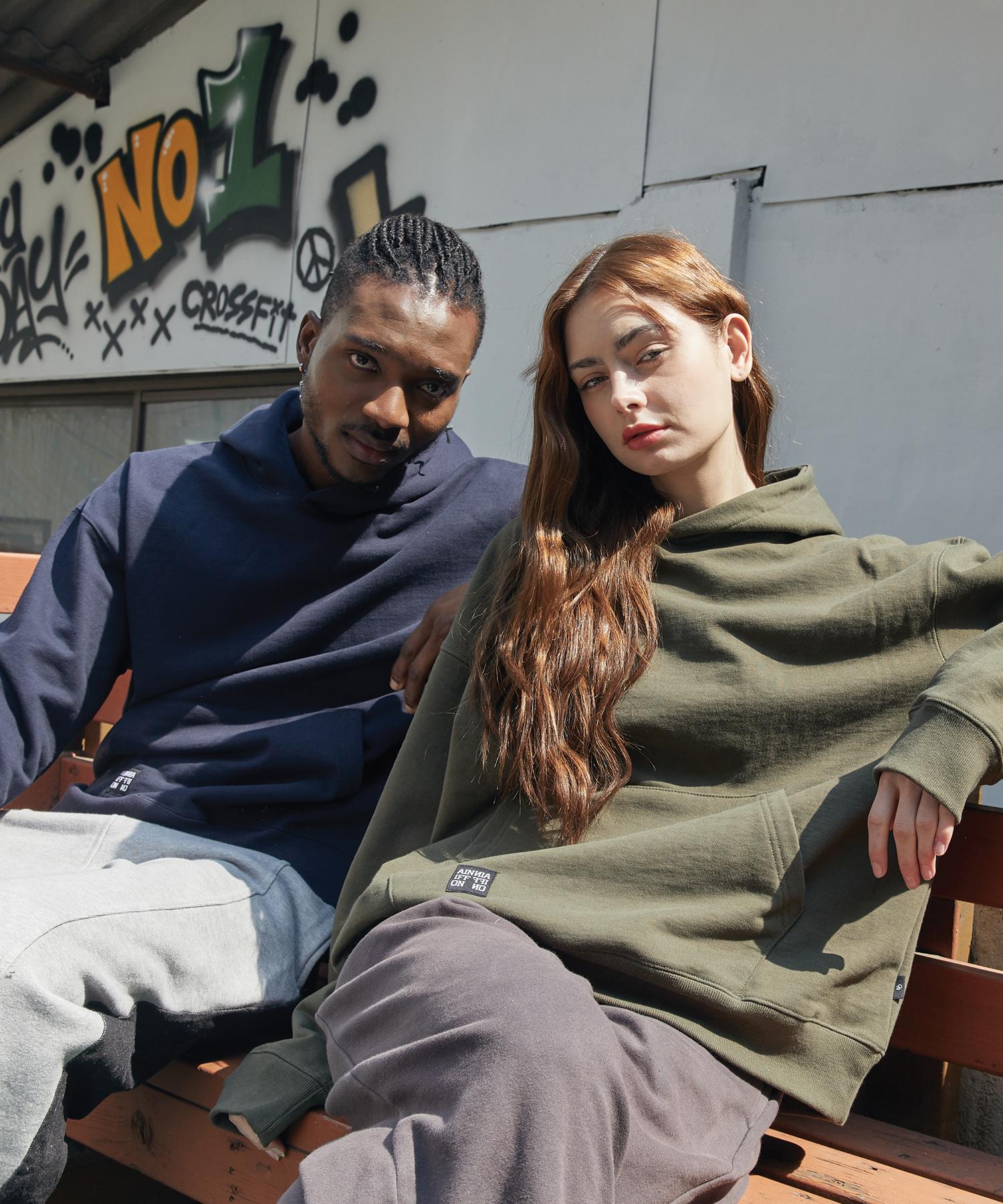 Ain If On Symbol Label Hoodie 2 Colors Khaki/M