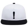 Exclamation Mark Embroidery Flat Brim Snapback Cap Adjustable Hip Hop Baseball Hat