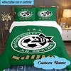 Custom Name Maccabi FC Crest Bedding Set 3pcs, Bedding Set Including 1pc Duvet Cover And 2pcs Pillowcases for Bedroom, Dormitory Gift
