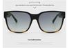Korean Style Square Frame Sunglasses: Wood Grain Design, UV Protection for Women, Model 8892