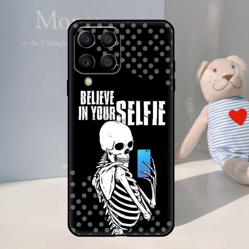 Skeleton Skull Art For Samsung Galaxy M21 M11 M31 M13 M33 M35 M53 M55 M15 M14 M34 M54 M12 M32 M52 M06 M16 Case