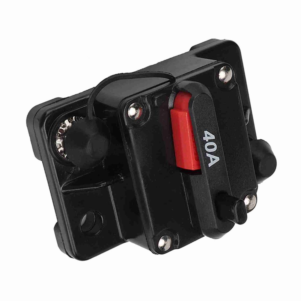 12V 30A40A60A Car Stereo Audio Resettable Inline Circuit Breaker Self Recovery Fuse (40A)