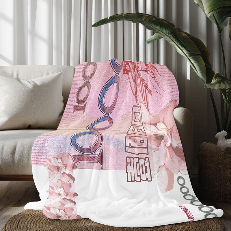 Flannel funny blanket one million funny gift office blanket cover blanket air-conditioned room campus dormitory net red