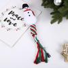 Snowflake/Doughnut Shape Dog Squeakey Chew Toys Snowman/Christmas Tree Puppy Rope Toys  Christmas