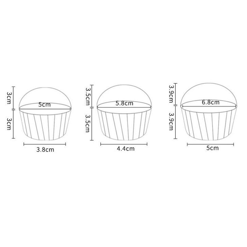50Pcs Muffin Cupcake Paper Cup Oilproof Cupcake Liner Baking Cup Tray Case Caissettes Cupcake Wrapper Paper Wedding Party