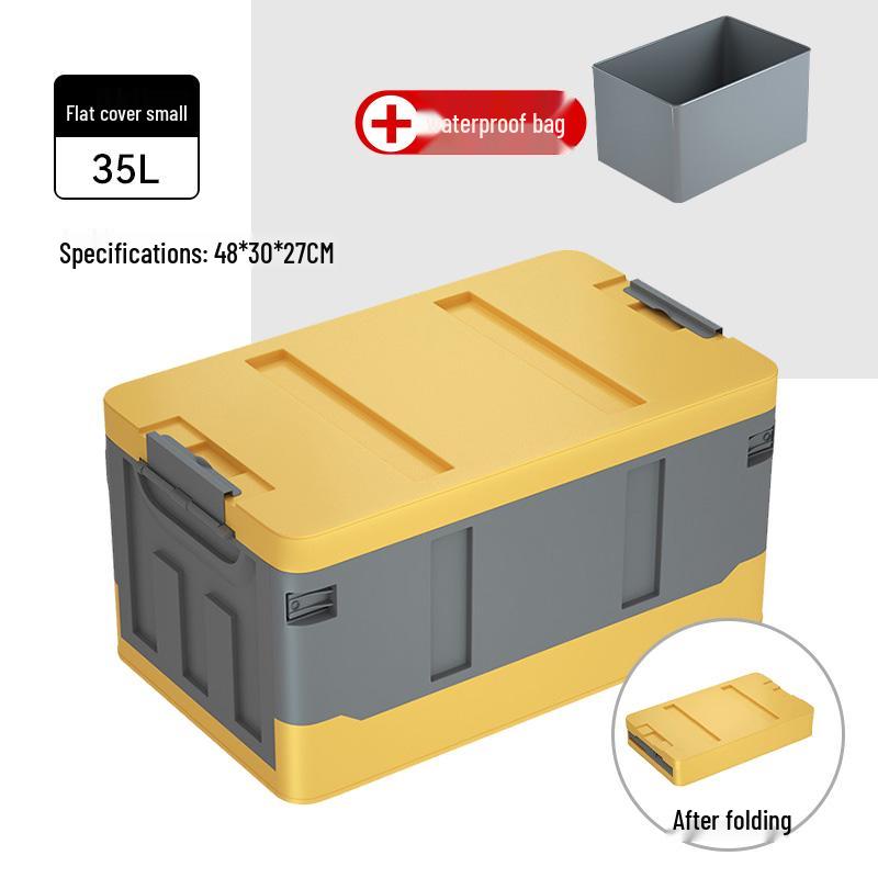 Vehicle Trunk Organizer: Car Interior Storage Box and Tail Box Case for Practical Item Collection.