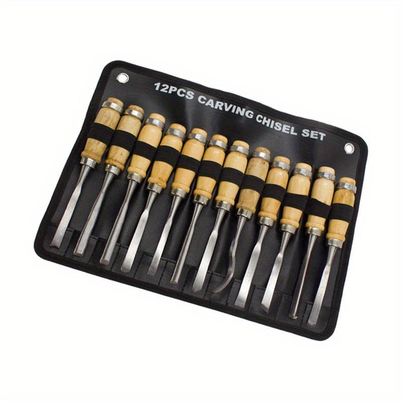 12 Sharp Woodworking Tools,Manual Operation Suitable for Beginners, Enthusiasts,Ideal Gift for Woodworking Enthusiasts and Suitable for Carving