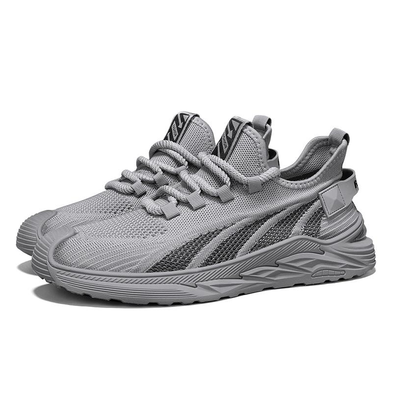 Fashion New Men's Casual Sports Shoes Breathable Fly Woven Casuals Running Shoe Outdoor Non-slip Wear-resistant Basketball Tennis Shoe