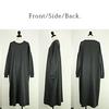 Andit Maxi Sizes M and L Women's Fleece-Lined Loose-Fit Dress, (L, Black)