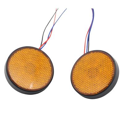 1 Paar LED-Bremsstopp-Warnreflektorlicht, rundes hinteres Rücklicht, Blinkerlicht für Auto