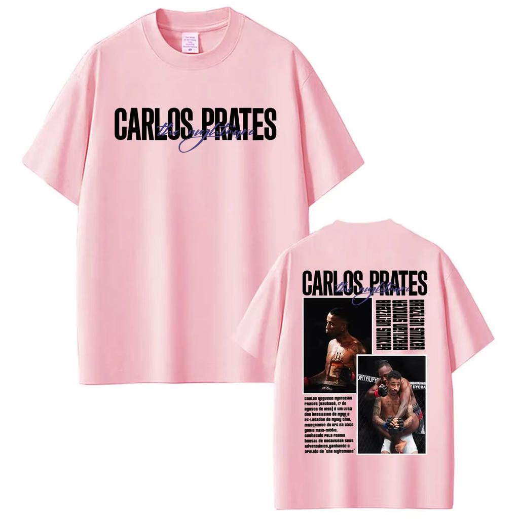 2026 Funny Carlos Prates Brazilian Smoker Graphic T Shirt Men's Women Fashion Gothic Classic T-shirts Y2K Gothic Cotton Oversized T-shirts