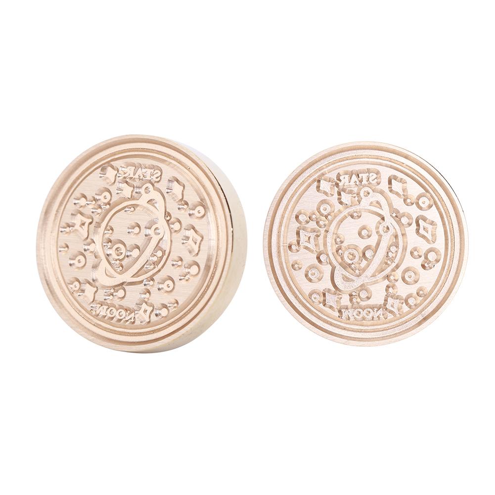 Selo de cera de céu estrelado retrô cabeça de carimbo de fogo tinta para cartão faça você mesmo envelopes selos