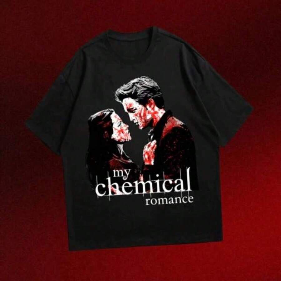 

2026 Christmas Thanksgiving Tshirt My Chemicals RoUnisexce T Shirt Women Fashion TShirts Cool Hip Hop S