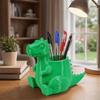 Cute Dinosaur Pen Holder 3D Printed Dinosaur Succulent Planter Stationery Stand Office Supply